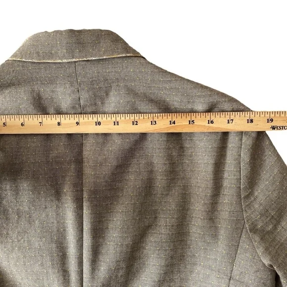 Robert Graham Blazer Sport Jacket Men’s 40 Khaki Beige Tailored Fit Polka Dots